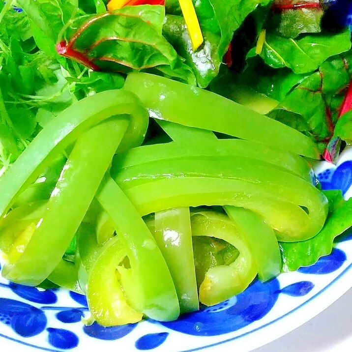 甘い緑パプリカで常備菜